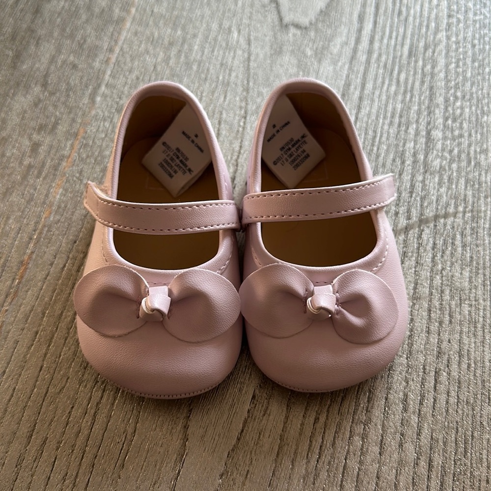 Janie and Jack Ballerina Pink Shoes Size 2